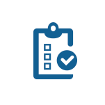 Icon of a checklist on a clipboard